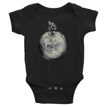 Load image into Gallery viewer, Twisted City Global Kids “man on top of the world” Infant Bodysuit
