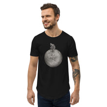 Load image into Gallery viewer, Twisted City Global “Man on top of world” Curved Hem T-Shirt