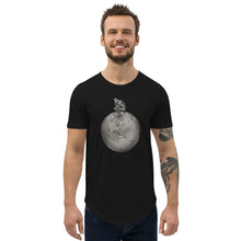 Load image into Gallery viewer, Twisted City Global “Man on top of world” Curved Hem T-Shirt