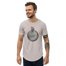 Load image into Gallery viewer, Twisted City Global “Man on top of world” Curved Hem T-Shirt