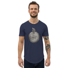 Load image into Gallery viewer, Twisted City Global “Man on top of world” Curved Hem T-Shirt