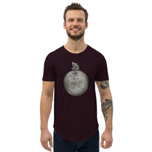 Load image into Gallery viewer, Twisted City Global “Man on top of world” Curved Hem T-Shirt