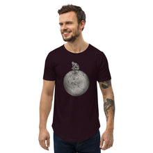 Load image into Gallery viewer, Twisted City Global “Man on top of world” Curved Hem T-Shirt