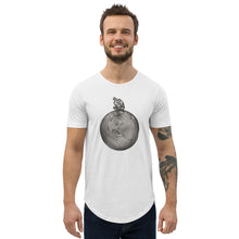 Load image into Gallery viewer, Twisted City Global “Man on top of world” Curved Hem T-Shirt