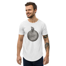 Load image into Gallery viewer, Twisted City Global “Man on top of world” Curved Hem T-Shirt