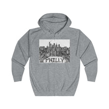 Load image into Gallery viewer, Twisted City Global “So Philly” Unisex Full Zip Hoodie