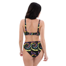 Load image into Gallery viewer, LCA 'Black Tie Dye Groovy I' High-Waisted Bikini