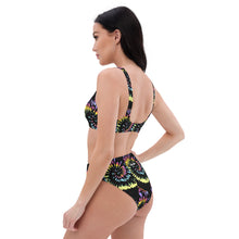 Load image into Gallery viewer, LCA 'Black Tie Dye Groovy I' High-Waisted Bikini