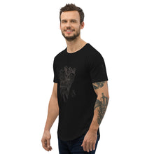 Load image into Gallery viewer, Twisted City Global Signature "Dueling Trains" Men's Curved Hem T-Shirt