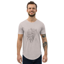 Load image into Gallery viewer, Twisted City Global Signature "Dueling Trains" Men's Curved Hem T-Shirt