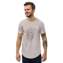Load image into Gallery viewer, Twisted City Global Signature "Dueling Trains" Men's Curved Hem T-Shirt