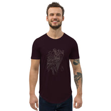 Load image into Gallery viewer, Twisted City Global Signature "Dueling Trains" Men's Curved Hem T-Shirt