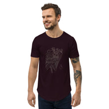 Load image into Gallery viewer, Twisted City Global Signature "Dueling Trains" Men's Curved Hem T-Shirt
