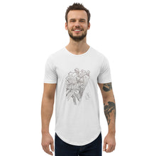 Load image into Gallery viewer, Twisted City Global Signature "Dueling Trains" Men's Curved Hem T-Shirt