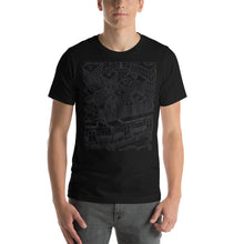 Load image into Gallery viewer, Twisted City Global Dueling Trains T-Shirt