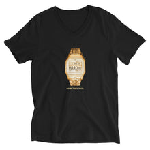 Load image into Gallery viewer, LCAxTCG 'Hard Times Pass' Gold Casio V neck. Special TCG Sketch Edition.