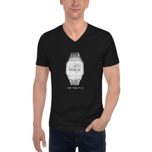 Load image into Gallery viewer, LCAxTCG 'Hard Times Pass' White Casio Black V neck. Special TCG Sketch Edition.