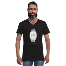 Load image into Gallery viewer, LCAxTCG 'Hard Times Pass' White Casio Black V neck. Special TCG Sketch Edition.