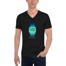 Load image into Gallery viewer, LCAxTCG 'Hard Times Pass' Hazey Blue-Green Casio V neck. Special TCG Sketch Edition.