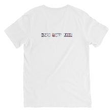 Load image into Gallery viewer, LCAxTCG 'Hard Times Pass' White Casio Black V neck. Special TCG Sketch Edition.