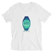 Load image into Gallery viewer, LCAxTCG 'Hard Times Pass' Hazey Blue-Green Casio V neck. Special TCG Sketch Edition.