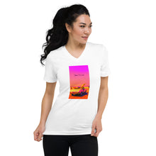 Load image into Gallery viewer, LCA 'Born To Live' Retro Women's V neck T shirt