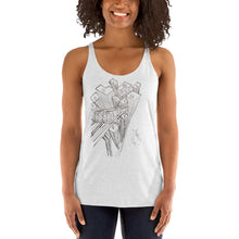 Load image into Gallery viewer, Twisted City Global Women’s Dueling Trains Racerback Tank