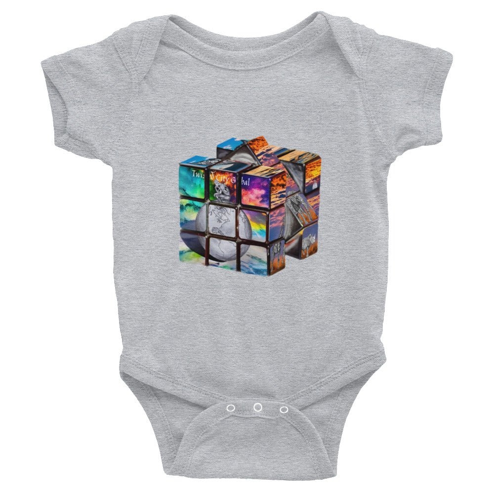 Twisted City Global Kids “cube” Infant Bodysuit