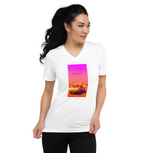 Load image into Gallery viewer, LCA &#39;Born To Live&#39; Retro Women&#39;s V neck T shirt
